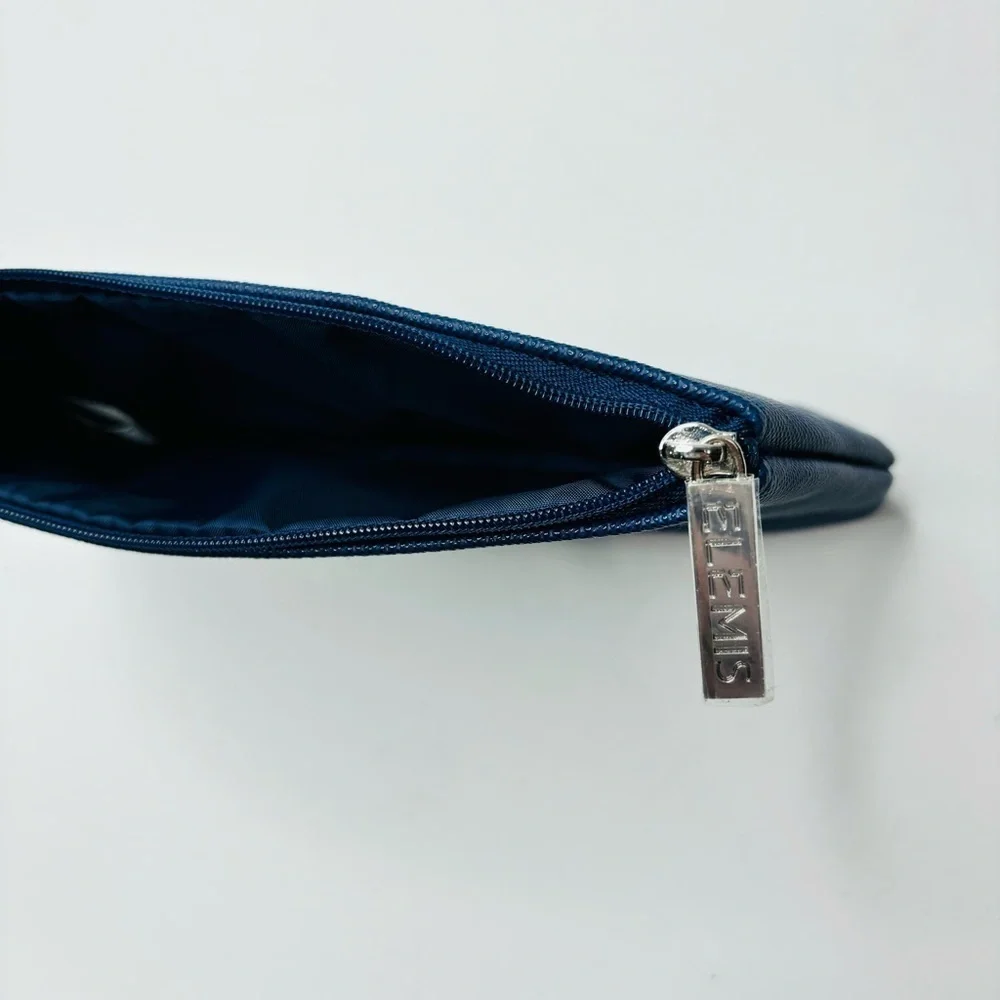 ELEMIS Blue Small Zipper Makeup Pouch